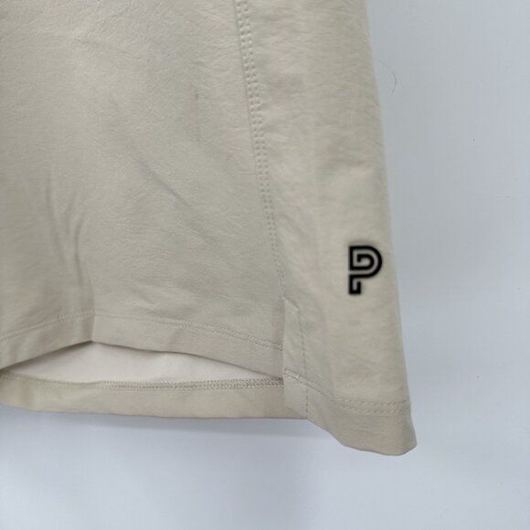 shorts gym training athletic sports drawstring waist pockets tan 38 - Picture 5 of 9